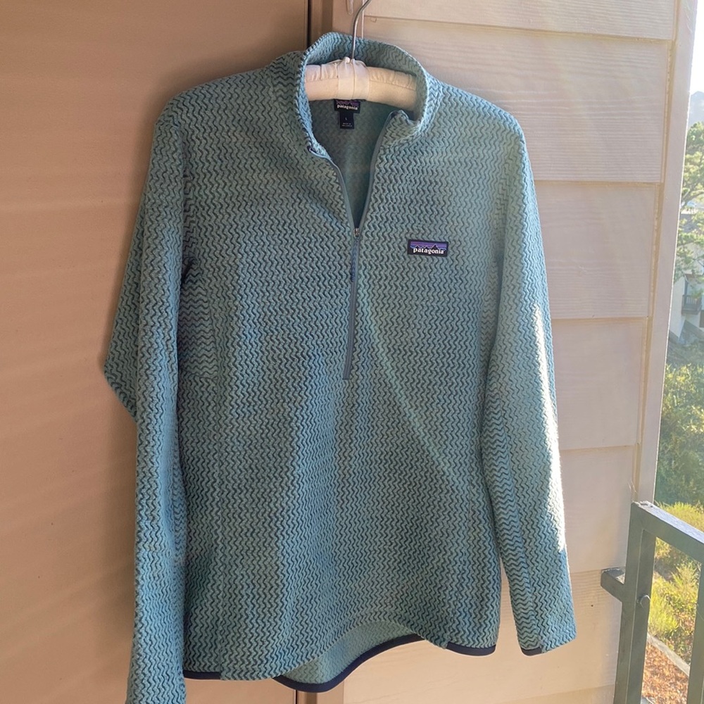 Patagonia recycled micro fleece 1/4 zip Lg